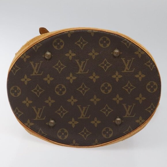 Authentic LOUIS VUITTON Monogram Bucket GM Shoulder Bag M42236 LV - Picture 12 of 16